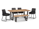 Brooklyn Light Oak Dining Room With Soho Chairs